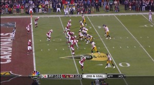 Right before the game winning catch
